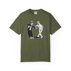Koko the Clown Dancing Ghost psyop meme t-shirt in monochrome vintage style in hemp