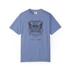 Washed Denim United We Stand t-shirt featuring a patriotic eagle graphic