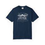True Navy Comfort Colors t-shirt with outdoor graphic and 'This is the day the Lord has made; We will rejoice and be glad in it' underneath