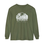 Stronger Than The Storm Christian long sleeve t-shirt in hemp