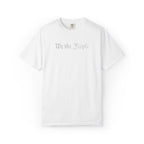 We the People embroidered patriotic t-shirt in white