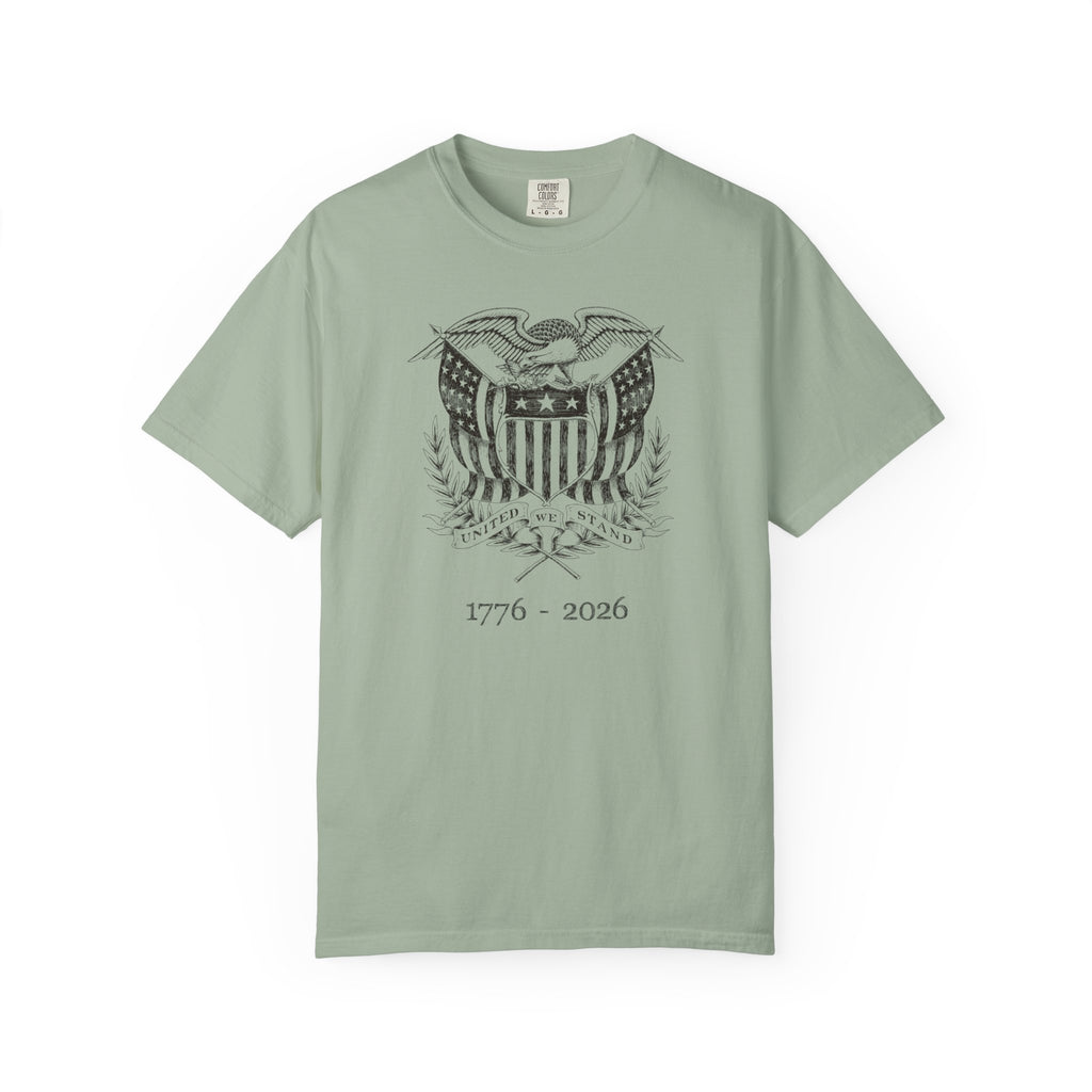 Bay United We Stand t-shirt featuring a patriotic eagle graphic