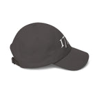 Right side view of Dark Grey dad cap 
