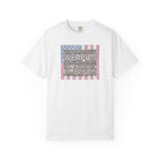'The Strongest Weapon in the United States is a Patriotic American' t-shirt in white