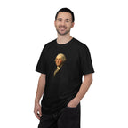 Man wearing George Washington patriotic t-shirt in black