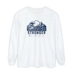 Stronger Than The Storm Christian long sleeve t-shirt in white