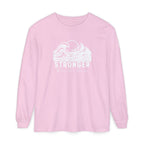 Stronger Than The Storm Christian long sleeve t-shirt in blossom
