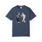 Koko the Clown Dancing Ghost psyop meme t-shirt in monochrome vintage style in midnight