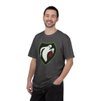 Man wearing Ghost Army patriotic t-shirt in graphite