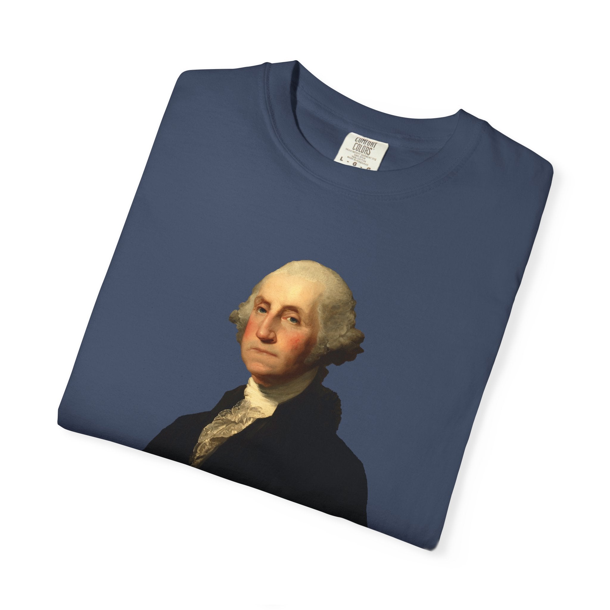 George Washington Founders Collection portrait t-shirt in midnight, folded