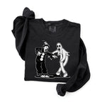 Koko the Clown and Dancing Ghost long sleeve t-shirt in black
