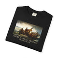 Folded America's First Christmas meme t-shirt Washington Crossing the Delaware 1776 patriotic design in black