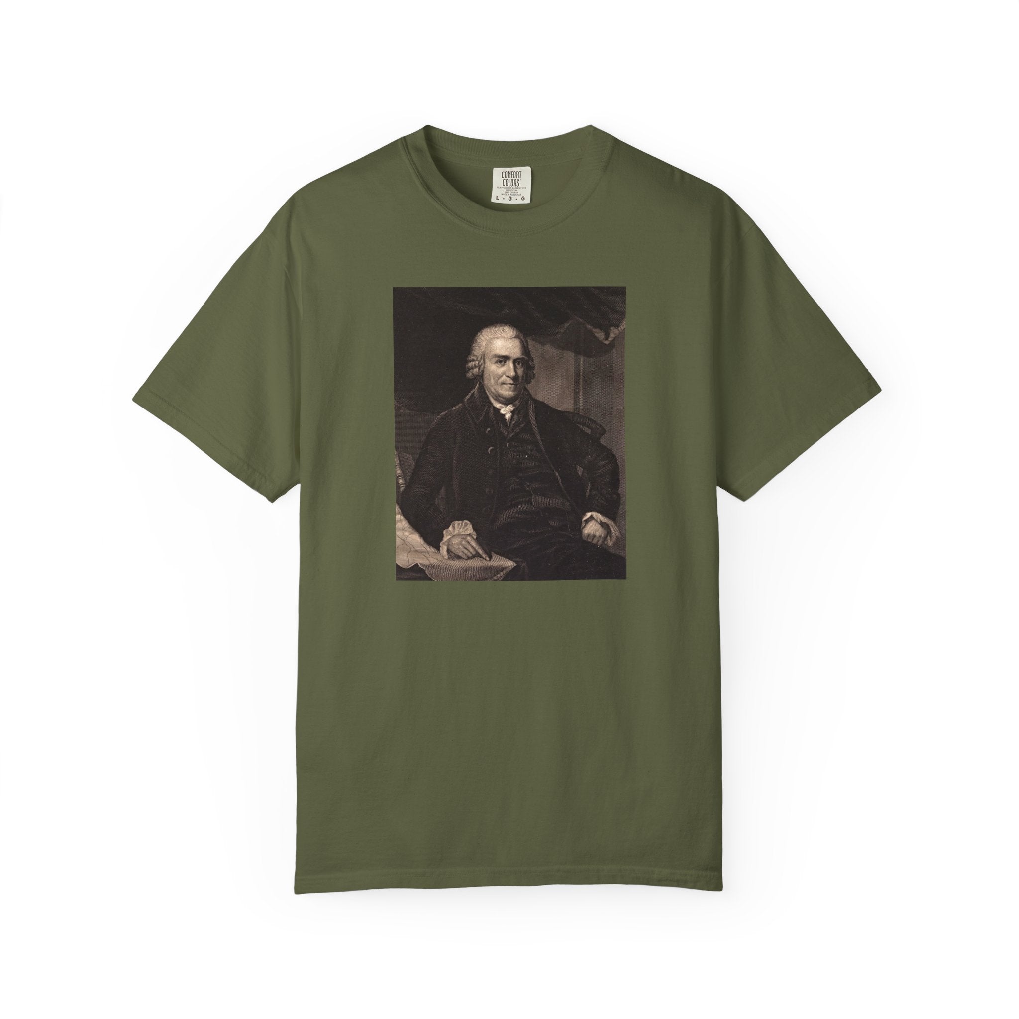 Samuel Adams Founders Collection portrait t-shirt in hemp