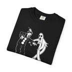 Folded Koko the Clown Dancing Ghost psyop meme t-shirt in Black